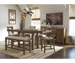 Moriville Extension Leaf Counter-Height Dining Table -Best Furniture Store 810599583 2