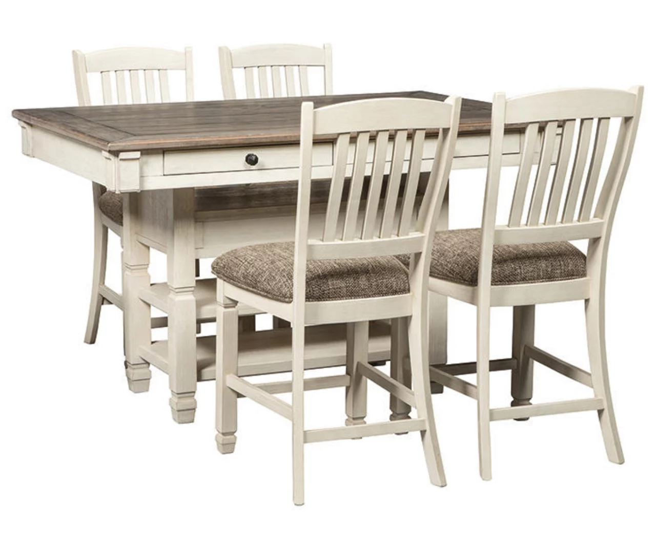 Bolanburg Counter-Height Dining Table With Wine Bottle Storage 8 Bolanburg Counter-Height Dining Table With Wine Bottle Storage - Image 8