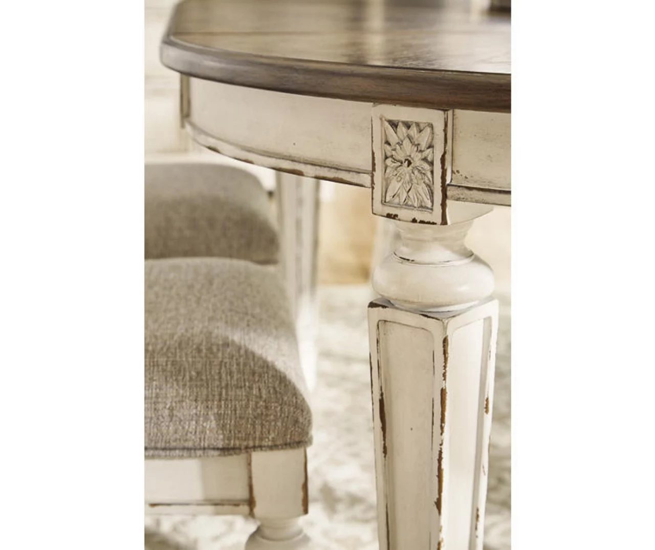 Raelyn Oval Extension Leaf Dining Table 4 Raelyn Oval Extension Leaf Dining Table - Image 4