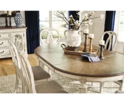 Raelyn Oval Extension Leaf Dining Table 11 Raelyn Oval Extension Leaf Dining Table -Best Furniture Store 810599594 7