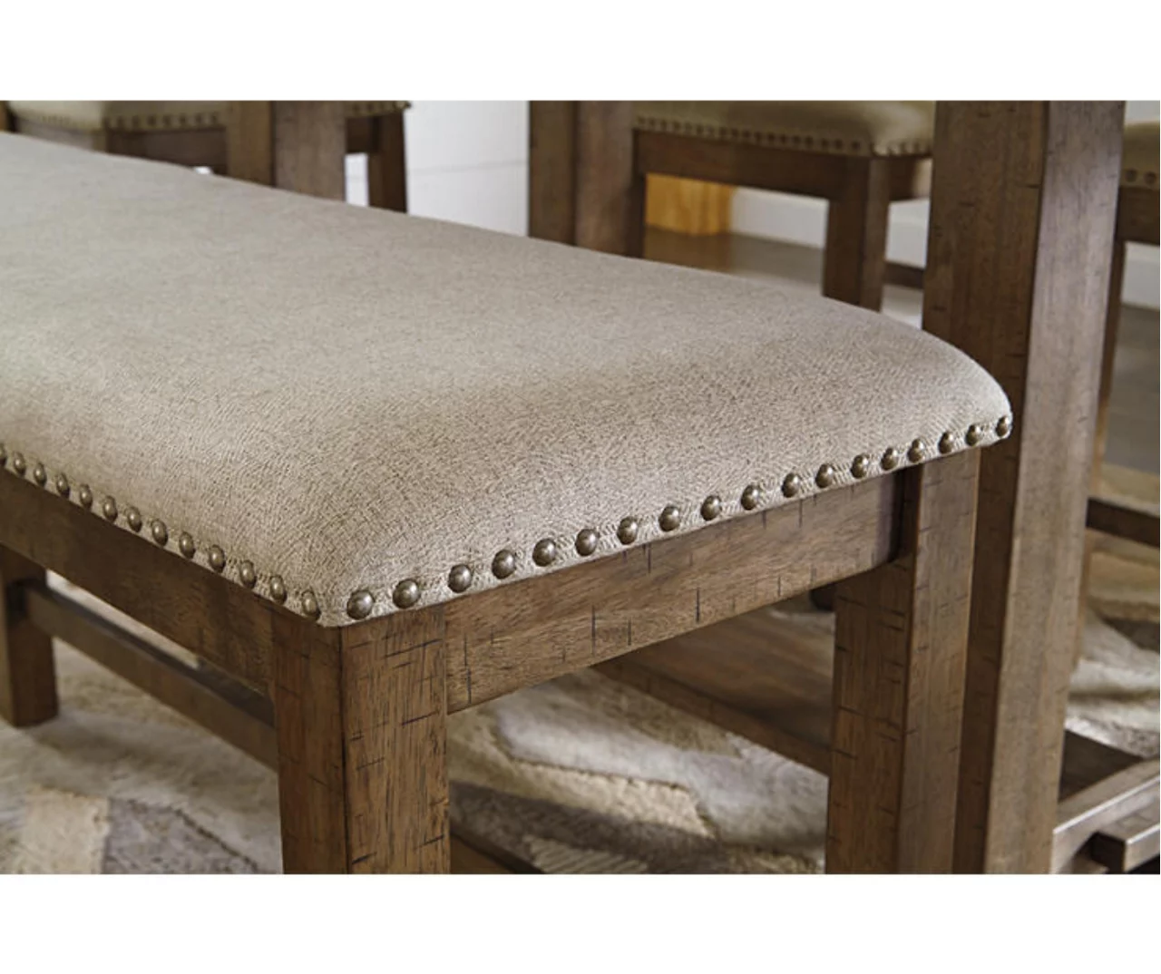 Moriville Upholstered Counter-Height Dining Bench 4 Moriville Upholstered Counter-Height Dining Bench - Image 4