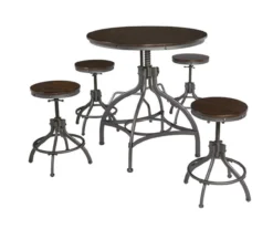 Odium 5-Oiece Counter-Height Dining Set -Best Furniture Store 810599623 5