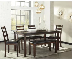 Coviar 6-Piece Dining Set With Bench -Best Furniture Store 810599628 2