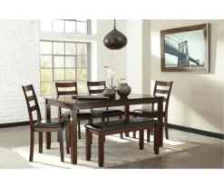 Coviar 6-Piece Dining Set With Bench -Best Furniture Store 810599628 4