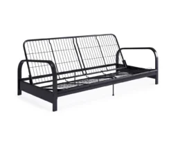 DHP Elbern Black Metal Futon With Cover -Best Furniture Store 810599700 810600181 810600182 A8 3