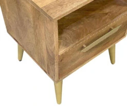 Mango Wood & Metal Bed Side Table 5 Mango Wood & Metal Bed Side Table -Best Furniture Store 810606917 A0 3