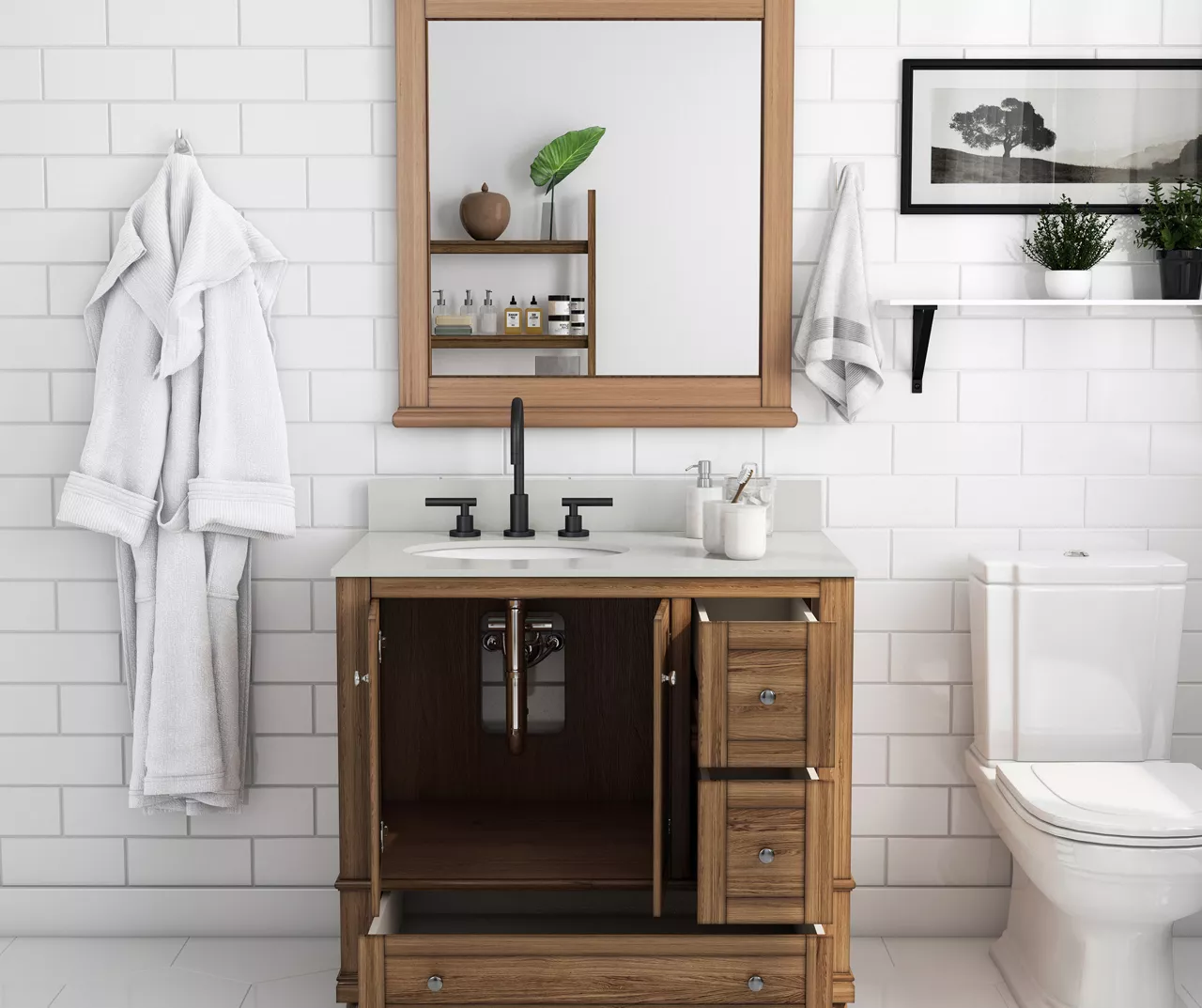 DHP Atwater Living Jazmyn Bathroom Vanity With White Sink 12 DHP Atwater Living Jazmyn Bathroom Vanity With White Sink - Image 12
