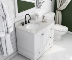 DHP Atwater Living Jazmyn Bathroom Vanity With White Sink 32 DHP Atwater Living Jazmyn Bathroom Vanity With White Sink -Best Furniture Store 810610488 B0 1