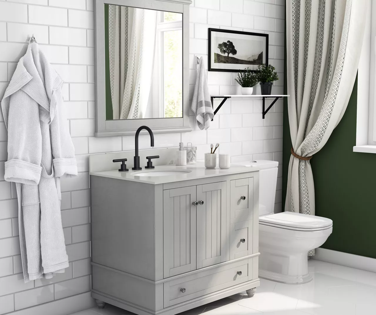 DHP Atwater Living Jazmyn Bathroom Vanity With White Sink 6 DHP Atwater Living Jazmyn Bathroom Vanity With White Sink - Image 6
