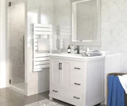 DHP Atwater Living Mills Gray Bathroom Vanity With White Sink -Best Furniture Store 810610512 B0 3