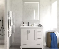 DHP Atwater Living Mills Gray Bathroom Vanity With White Sink -Best Furniture Store 810610512 B0 5