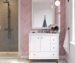 DHP Atwater Living Delias Bathroom Vanity With White Sink 32 DHP Atwater Living Delias Bathroom Vanity With White Sink -Best Furniture Store 810610514 B0 3