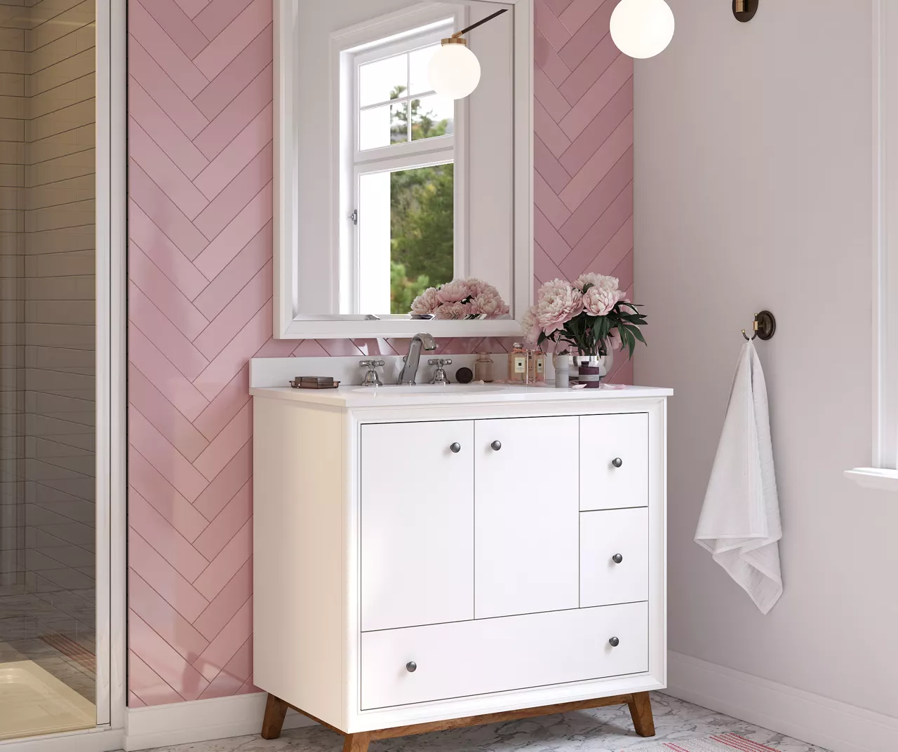 DHP Atwater Living Delias Bathroom Vanity With White Sink 17 DHP Atwater Living Delias Bathroom Vanity With White Sink - Image 17