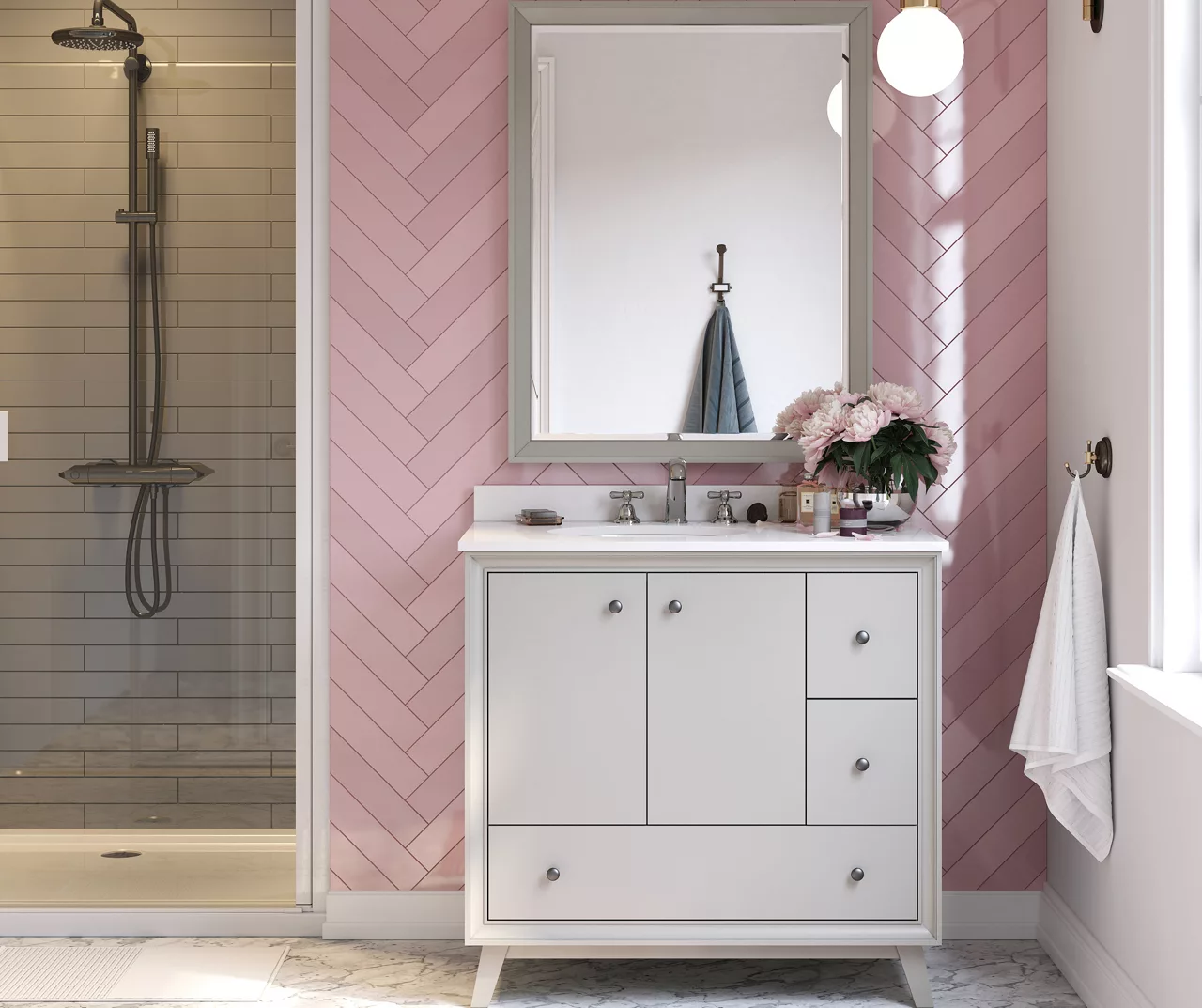 DHP Atwater Living Delias Bathroom Vanity With White Sink 10 DHP Atwater Living Delias Bathroom Vanity With White Sink - Image 10