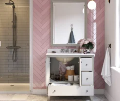 DHP Atwater Living Delias Bathroom Vanity With White Sink 28 DHP Atwater Living Delias Bathroom Vanity With White Sink -Best Furniture Store 810610515 B0 4