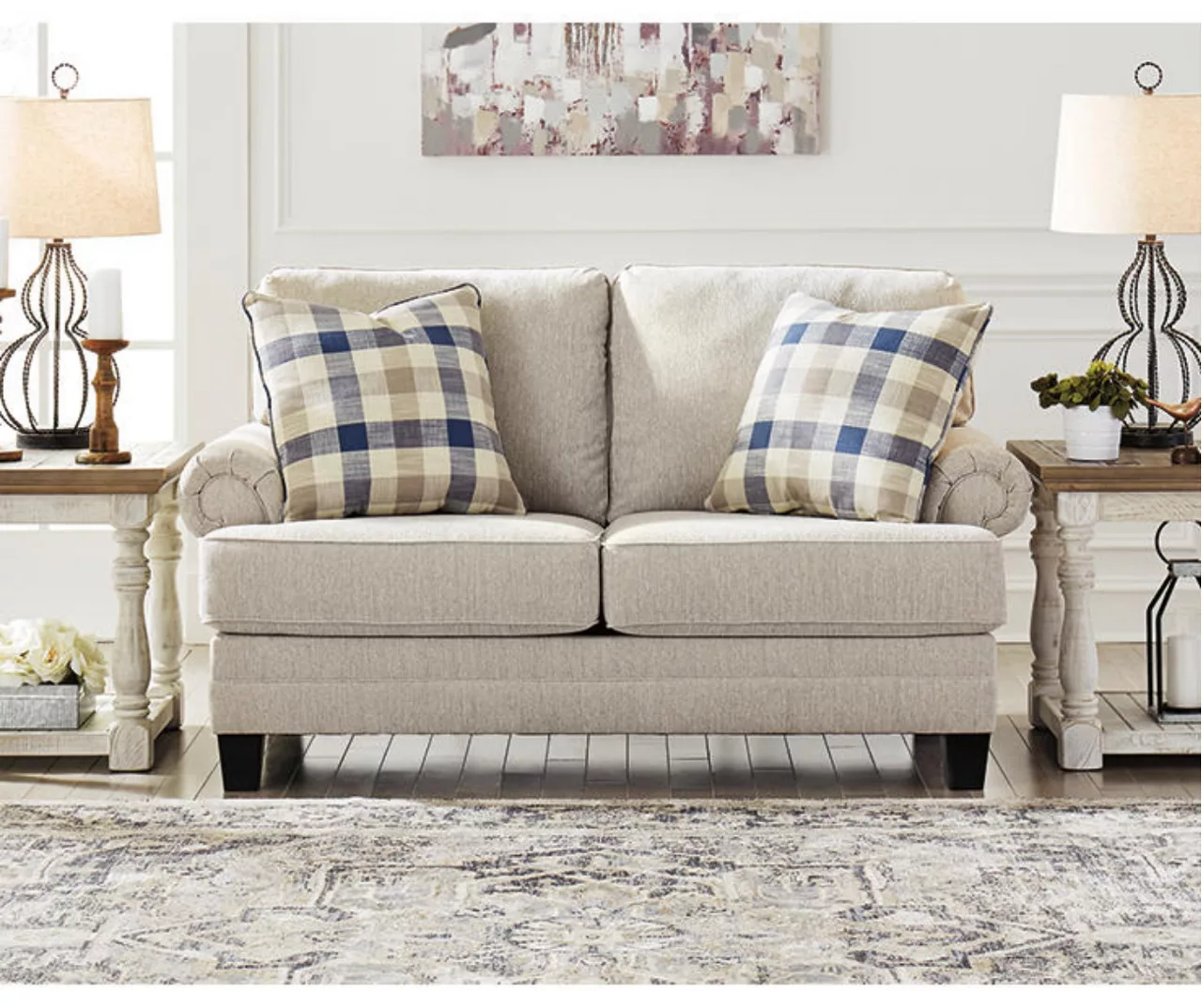 Meggett Linen Loveseat 3 Meggett Linen Loveseat - Image 3