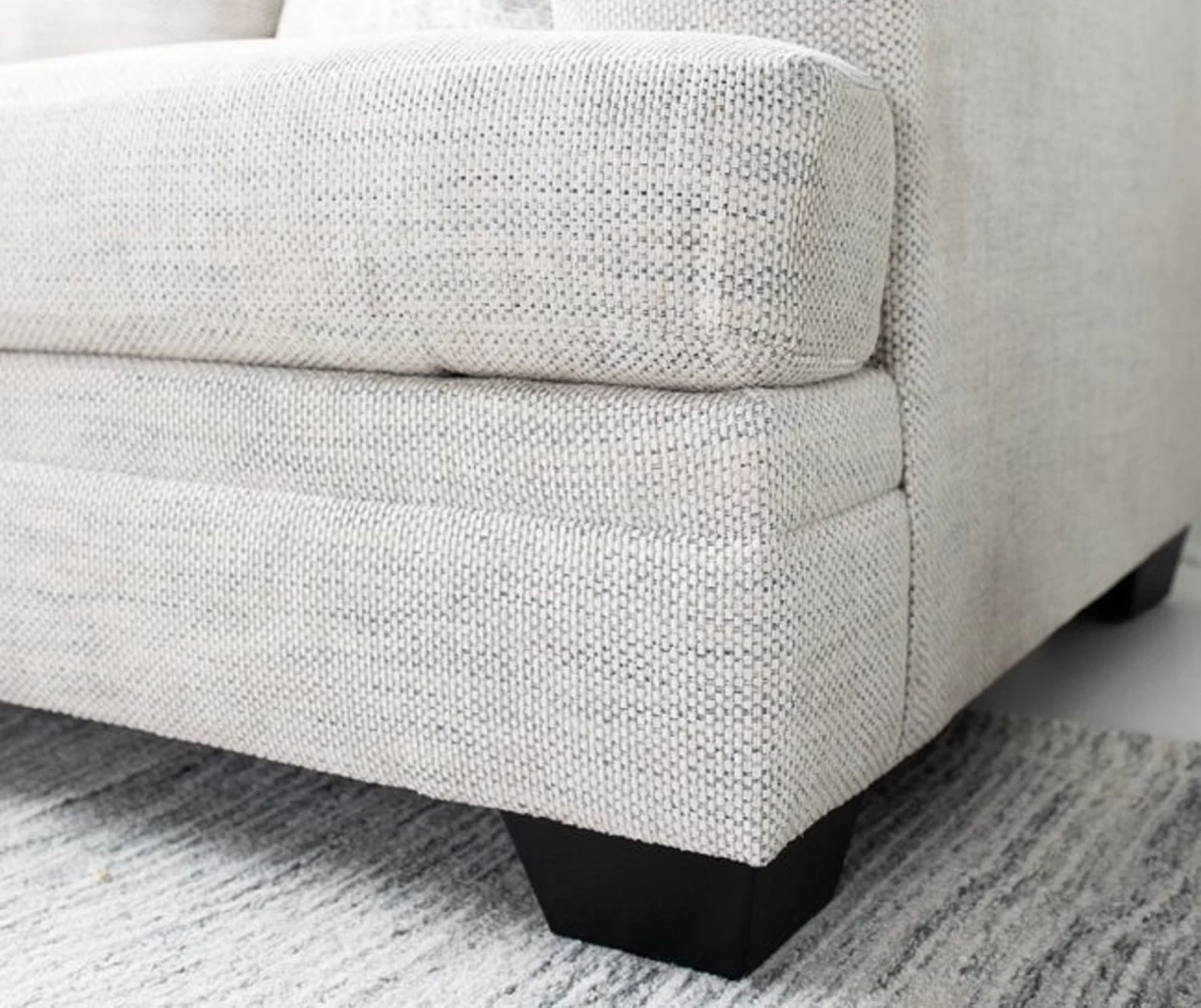 Mabella Cream Sofa Chaise 5 Mabella Cream Sofa Chaise - Image 5