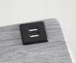 Wood Look Folding Table With USB Charging -Best Furniture Store 810612177 A8 1