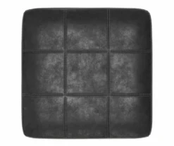 Bilgray Black Faux Leather Oversize Accent Ottoman -Best Furniture Store 810612225 3