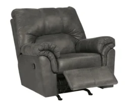 Bladen Slate Faux Leather Rocker Recliner -Best Furniture Store 810612227 1