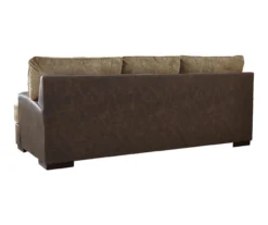 Alesbury Brown Faux Leather Sofa -Best Furniture Store 810612256 2