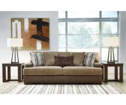 Alesbury Brown Faux Leather Sofa -Best Furniture Store 810612256 5