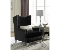Harriotte Black Accent Chair -Best Furniture Store 810612309 1