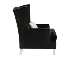 Harriotte Black Accent Chair -Best Furniture Store 810612309 4