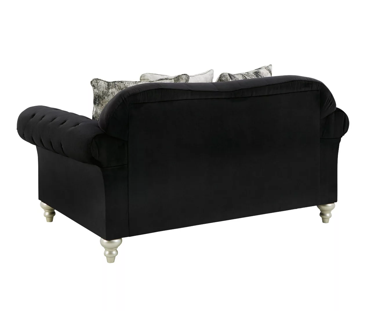 Harriotte Black Loveseat 3 Harriotte Black Loveseat - Image 3