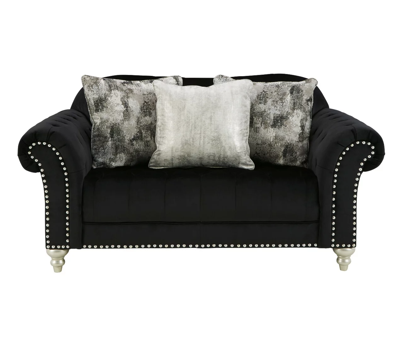 Harriotte Black Loveseat 1 Harriotte Black Loveseat