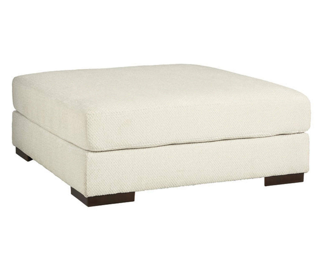 Zada White Oversize Accent Ottoman 1 Zada White Oversize Accent Ottoman