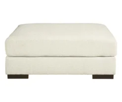Zada White Oversize Accent Ottoman 5 Zada White Oversize Accent Ottoman -Best Furniture Store 810612391 2