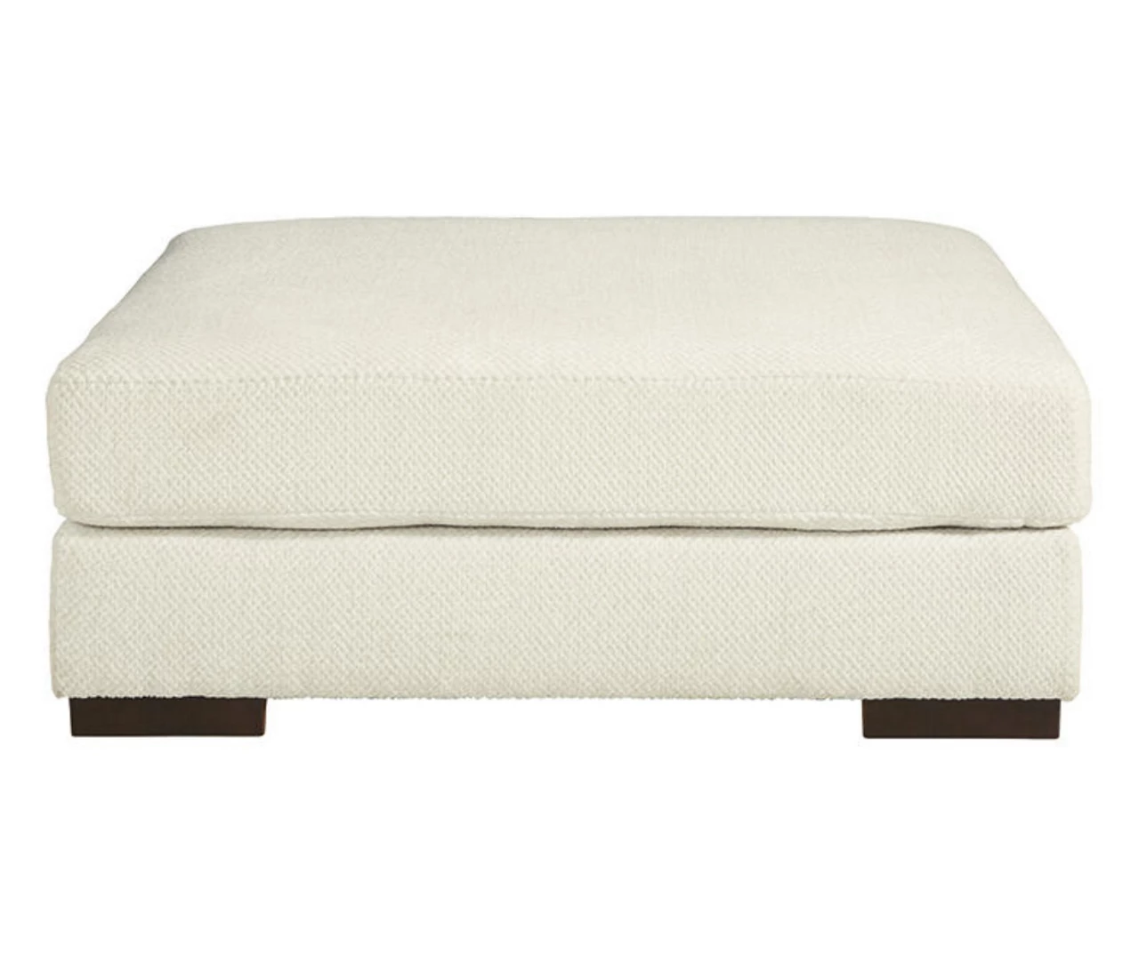 Zada White Oversize Accent Ottoman 3 Zada White Oversize Accent Ottoman - Image 3
