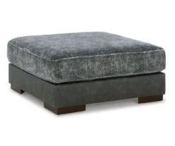 Larkstone Charcoal Oversize Accent Ottoman