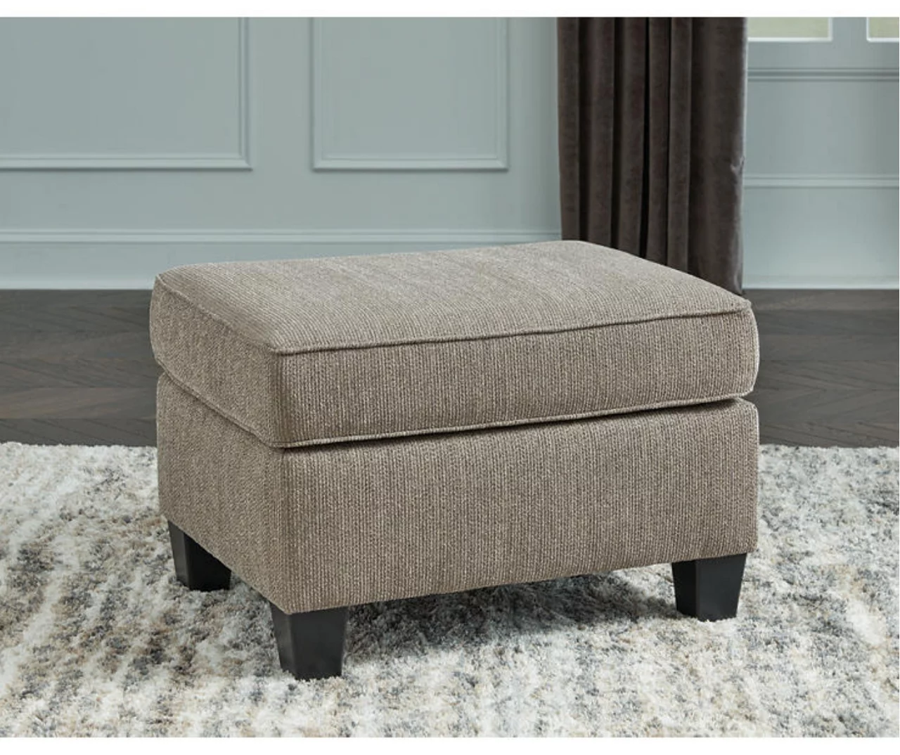Shewsbury Pewter Ottoman 3 Shewsbury Pewter Ottoman - Image 3