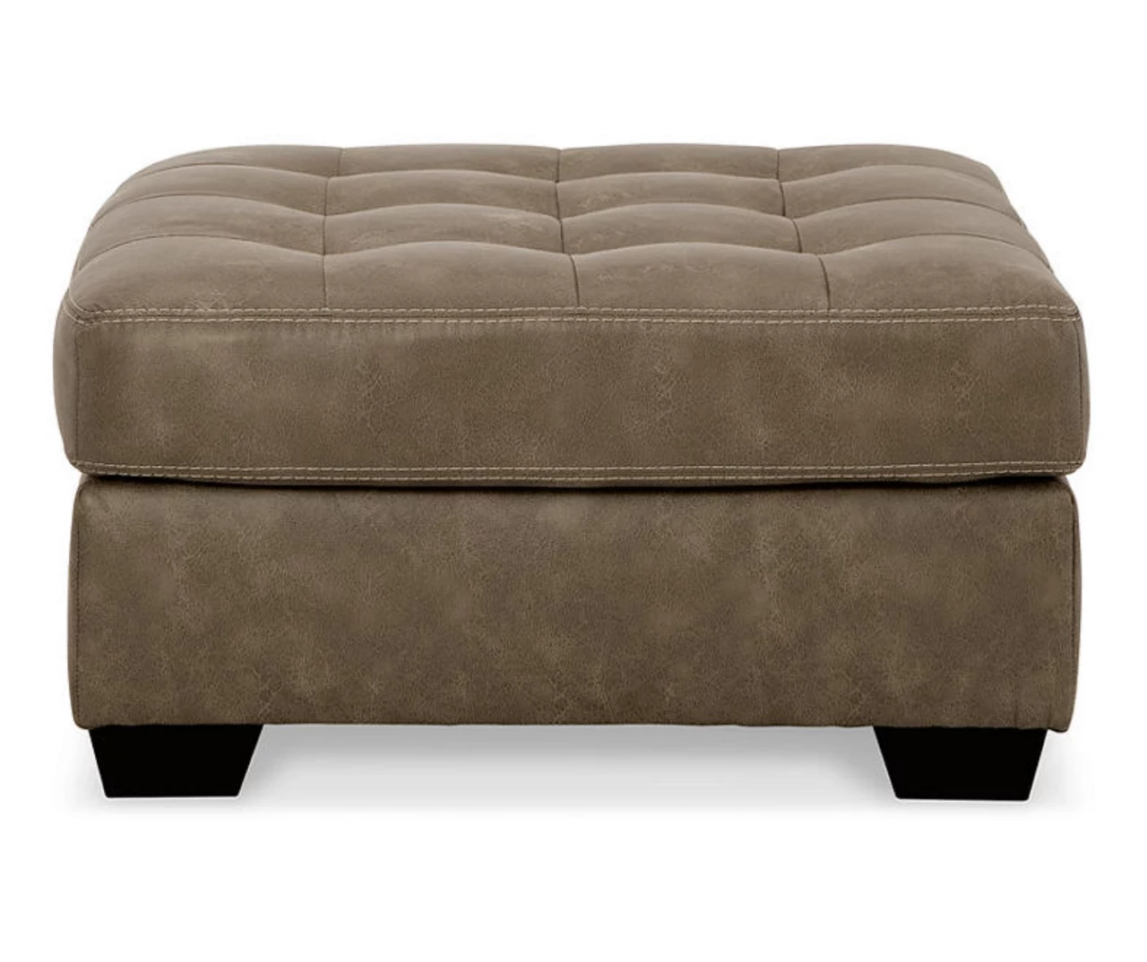 Keskin Brown Faux Leather Oversize Accent Ottoman 4 Keskin Brown Faux Leather Oversize Accent Ottoman - Image 4