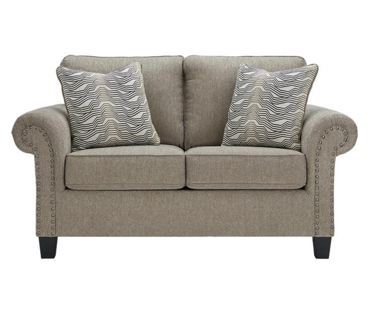 Shewsbury Pewter Loveseat 1 Shewsbury Pewter Loveseat