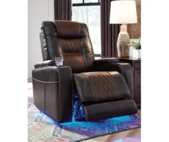 Composer Brown Faux Leather Power Recliner -Best Furniture Store 810612553 11