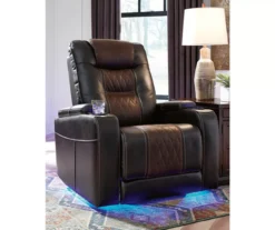 Composer Brown Faux Leather Power Recliner -Best Furniture Store 810612553 2