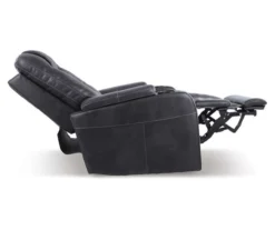 Composer Black Faux Leather Power Recliner -Best Furniture Store 810612554 11