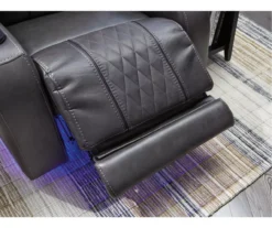 Composer Black Faux Leather Power Recliner -Best Furniture Store 810612554 5