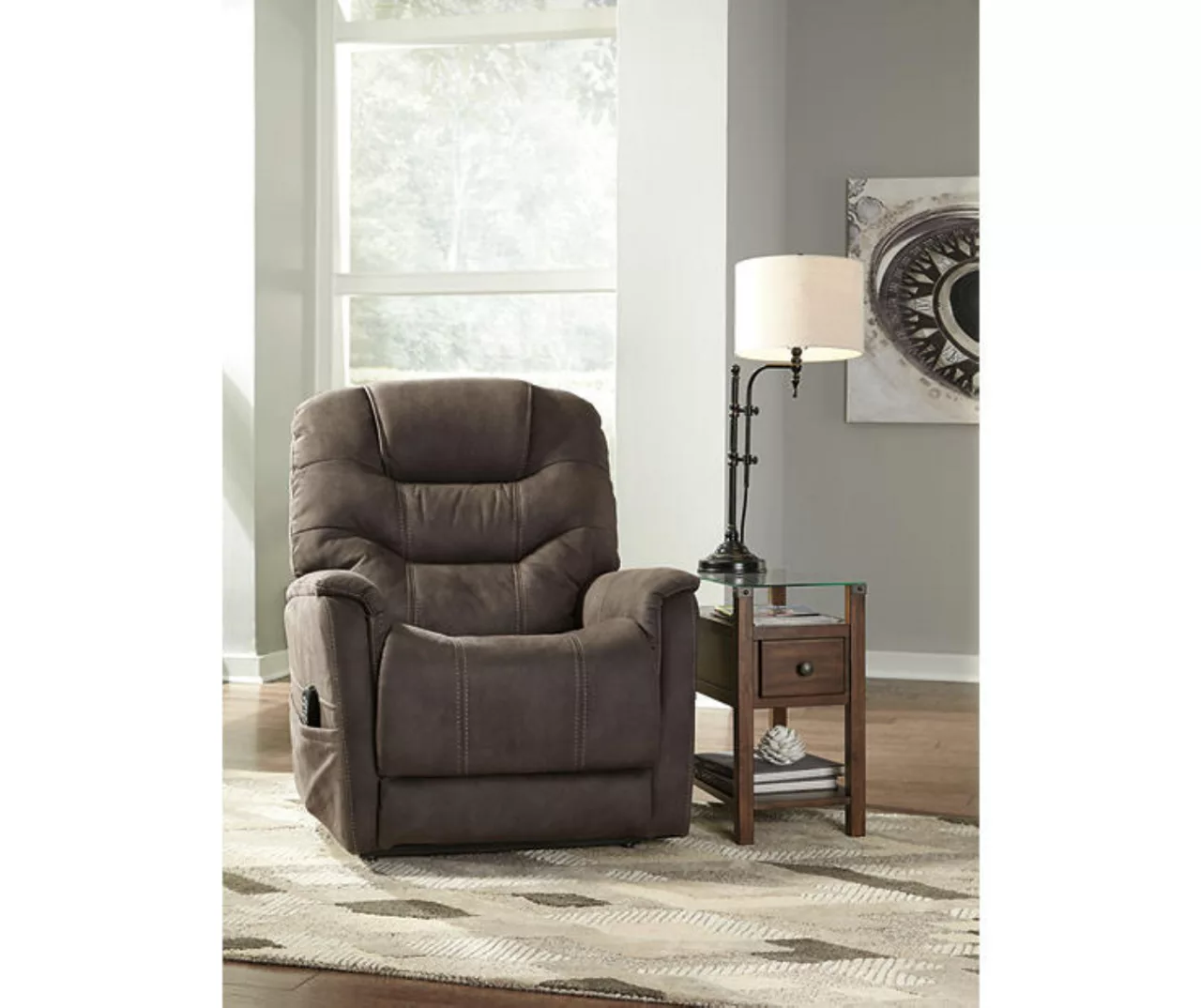 Ballister Gray Power Lift Recliner With USB Charging 2 Ballister Gray Power Lift Recliner With USB Charging - Image 2
