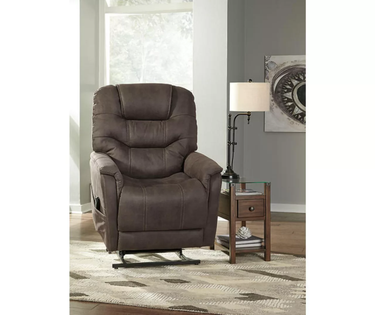 Ballister Gray Power Lift Recliner With USB Charging 4 Ballister Gray Power Lift Recliner With USB Charging - Image 4