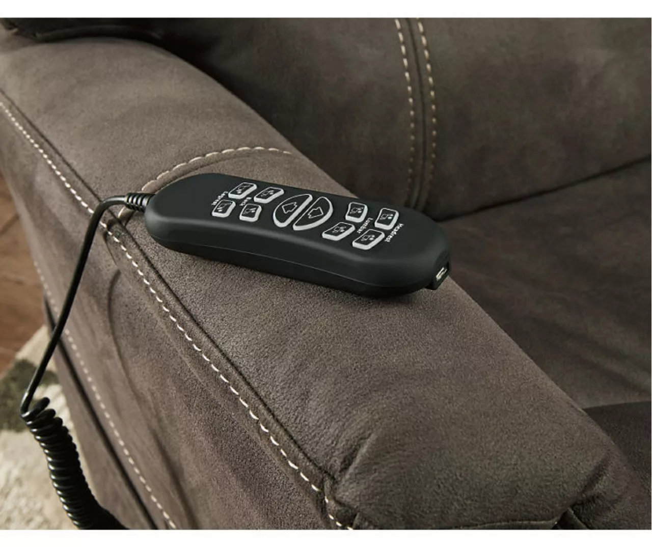 Ballister Gray Power Lift Recliner With USB Charging 8 Ballister Gray Power Lift Recliner With USB Charging - Image 8