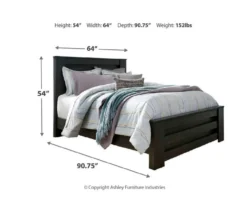 Brinxton Charcoal Full/Queen Headboard -Best Furniture Store 810614007 810458214 810614001 F0 4