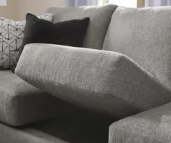 Alexandria Gray Chenille Sofa -Best Furniture Store 810616679 810616680 B0 2