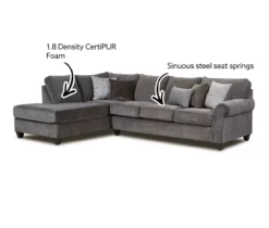 Broyhill Tripoli Slate Sectional & Ottoman Set 9 Broyhill Tripoli Slate Sectional & Ottoman Set -Best Furniture Store 810616881 810616882 X0 1