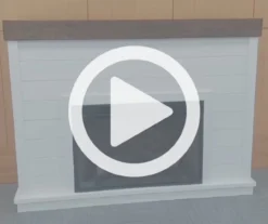 62" White Shiplap Grand Electric Fireplace -Best Furniture Store 810617760 V0 1