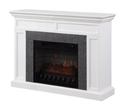 48" Faux Herringbone Mantel Electric Fireplace -Best Furniture Store 810617761 A0 2