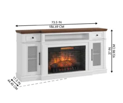 73.5" Castillo Electric Fireplace Console -Best Furniture Store 810617768 A6